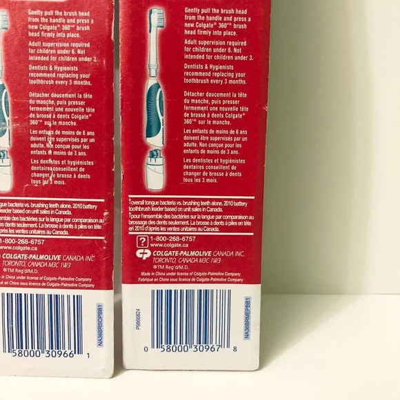 3 Packs Colgate 360 Whole Mouth Clean  Soft Replacement Heads 2 Soft 1 Med - Picture 12 of 12